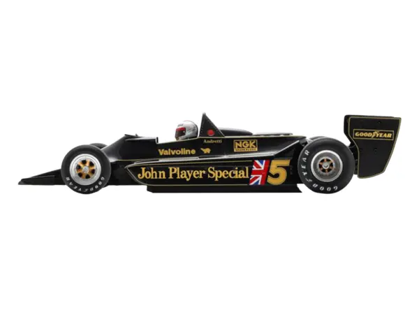 Lotus 79 #5 Mario Andretti "John Player Team Lotus" Winner Formula One F1 "Belgian GP" (1978) with Acrylic Display Case 1/18 Model Car by Spark #3