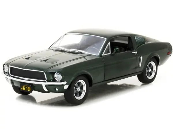 1968 Ford Mustang GT Fastback Highland Green Metallic 1/24 Diecast Model Car by Greenlight #2