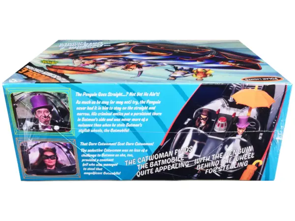 Skill 2 Model Kit 1966 Batmobile "Bad Guy Getaway Edition" with Penguin and Catwoman Figures "Batman" (1966-1968) TV Series 1/25 Scale Model by Polar Lights #2