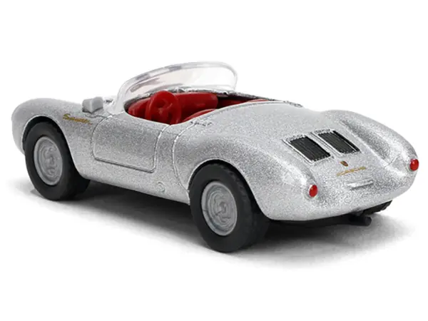 1955 Porsche 550 Spyder Silver Metallic with Red Interior "Collection" Series 1/64 Diecast Model Car by Majorette #3