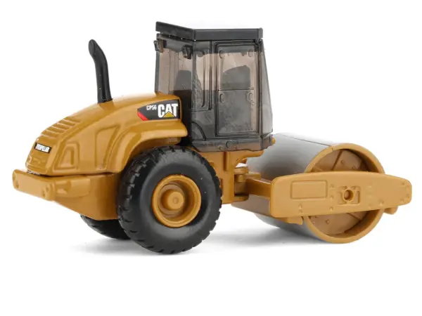CAT Caterpillar CS56 Roller with Interchangeable Front Attachment Yellow 1/87 (HO) Diecast Model by Diecast Masters #2