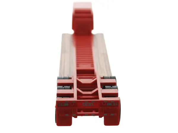 Low Boy Flatbed Trailer Red 1/87 (HO) Plastic Model Car by HO Logistics #3