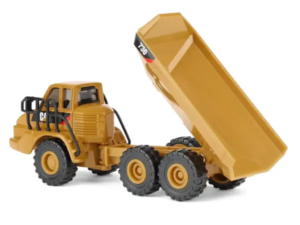 CAT Caterpillar 730 Articulated Truck Yellow 1/87 (HO) Diecast Model by Diecast Masters #4