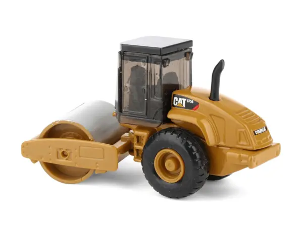 CAT Caterpillar CS56 Roller with Interchangeable Front Attachment Yellow 1/87 (HO) Diecast Model by Diecast Masters #4