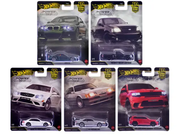 "Power Trip" 5 piece Set "Car Culture" 2026 Series R Diecast Model Cars by Hot Wheels #1
