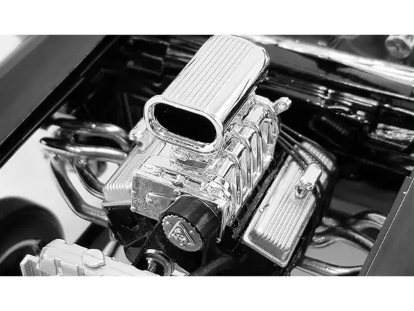 Blown 427 Engine & Transmission Replica from "1957 Chevrolet 150 Gasser" 1/18 Model by ACME #2