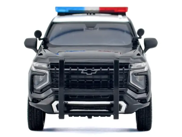 2025 Chevrolet Tahoe PPV "CHP (California Highway Patrol)" Black and White with Flashing Light Bar and Front and Rear Lights and Sounds 1/24 Diecast Model Car by Motormax #3