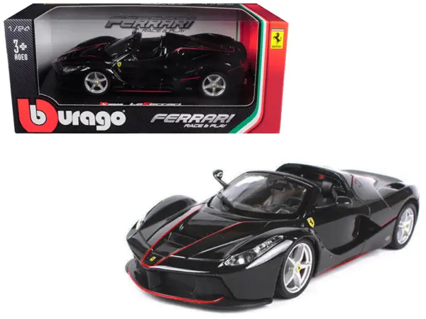 Ferrari LaFerrari F70 Aperta Black 1/24 Diecast Model Car by Bburago #1