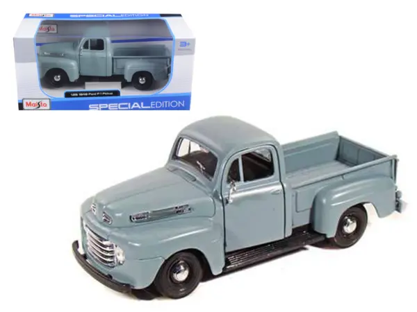 1948 Ford F-1 Pickup Truck Gray 1/25 Diecast Model by Maisto #1