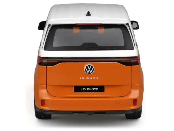 2023 Volkswagen ID. Buzz Van Orange and White "Special Edition" Series 1/24 Diecast Model Car by Maisto #4