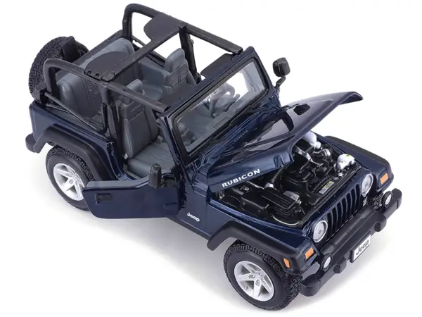 Jeep Wrangler Rubicon Dark Blue 1/27 Diecast Model Car by Maisto #2