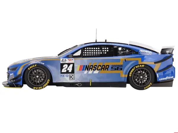 Chevrolet Camaro ZL1 #24 Jenson Button - Jimmie Johnson - Mike Rockenfeller "Hendrick Motorsports - NASCAR Next Gen Garage 56" Innovative "24 Hours of Le Mans" (2023) 1/18 Model Car by Top Speed #3