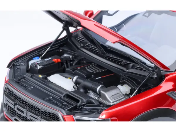 2019 Ford F-150 Raptor Pickup Truck Ruby Red Metallic 1/18 Model Car by Autoart #3