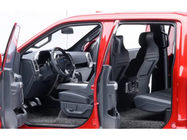 2019 Ford F-150 Raptor Pickup Truck Ruby Red Metallic 1/18 Model Car by Autoart #4