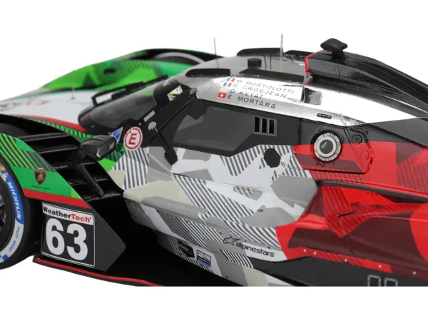 Lamborghini SC63 #63 Mirko Bortolotti - Romain Grosjean - Daniil Kvyat - Edoardo Mortara "Automobili Lamborghini Squadra Corse" IMSA "24 Hours of Daytona" (2025) 1/18 Model Car by Top Speed #2