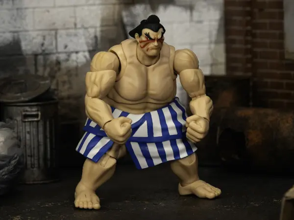 E. Honda 6.5" Moveable Figure with Accessories and Alternate Head and Hands "Ultra Street Fighter II: The Final Challengers" (2017) Video Game Model by Jada #3