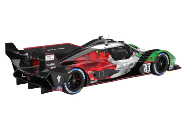 Lamborghini SC63 #63 Mirko Bortolotti - Romain Grosjean - Daniil Kvyat - Edoardo Mortara "Automobili Lamborghini Squadra Corse" IMSA "24 Hours of Daytona" (2025) 1/18 Model Car by Top Speed #5