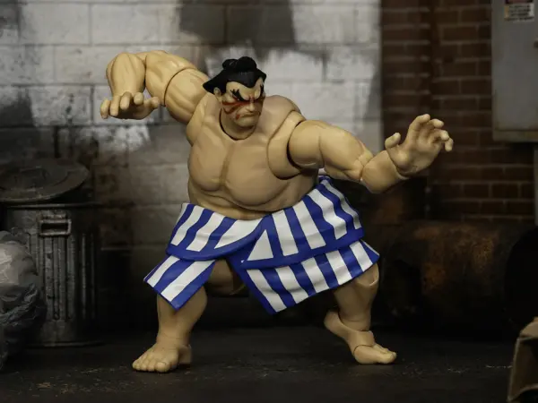 E. Honda 6.5" Moveable Figure with Accessories and Alternate Head and Hands "Ultra Street Fighter II: The Final Challengers" (2017) Video Game Model by Jada #4