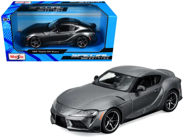 Toyota GR Supra Gray Metallic "Special Edition" Series 1/24 Diecast Model Car by Maisto #1