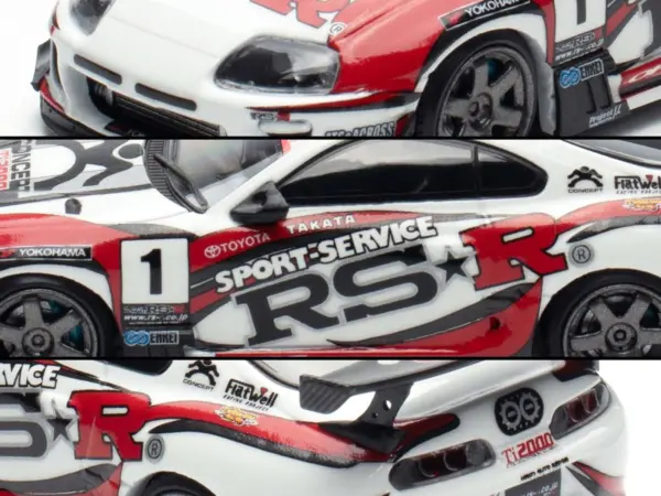 Toyota Supra (JZA80) RZ RHD (Right Hand Drive) #1 "Sport Service RSR" White with Graphics "Malaysia Exclusive" 1/64 Diecast Model Car by Ignition Model #2