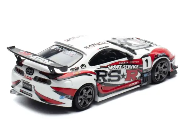 Toyota Supra (JZA80) RZ RHD (Right Hand Drive) #1 "Sport Service RSR" White with Graphics "Malaysia Exclusive" 1/64 Diecast Model Car by Ignition Model #4