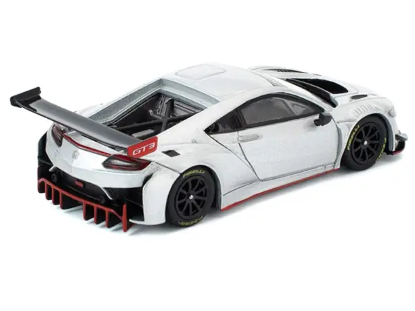 Honda NSX GT3 EVO22 Silver Metallic "Brazilian Event Exclusive" 1/64 Diecast Model Car by Pop Race #4