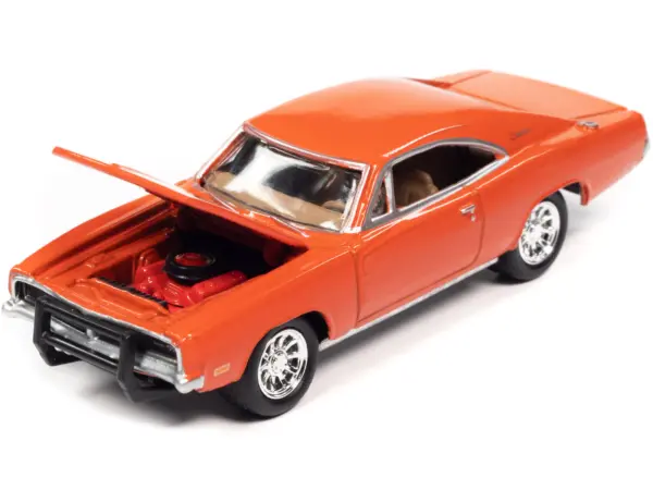 1969 Dodge Charger R/T Orange "Country Charger" 1/64 Diecast Model Car by Johnny Lightning #3