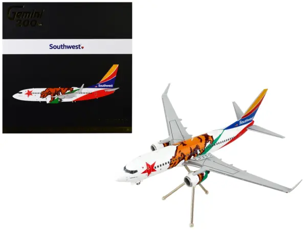Boeing 737-700 Commercial Aircraft "Southwest Airlines - California One" California Flag Livery "Gemini 200" Series 1/200 Diecast Model Airplane by GeminiJets #1