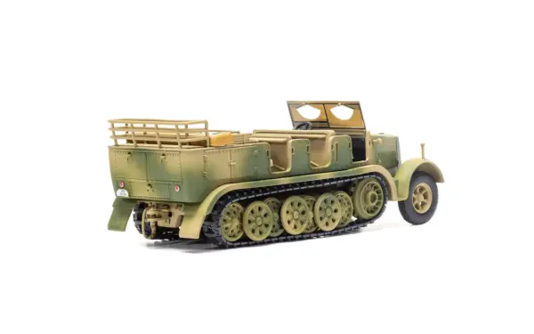 Krauss-Maffei Sd.Kfz.7 Medium Towing Half-Track AFV "Luftwaffe FlaK Gun Artillery Tractor Tunisia" (1943) German Army "Military Legends" Series 1/50 Diecast Model by Corgi #2
