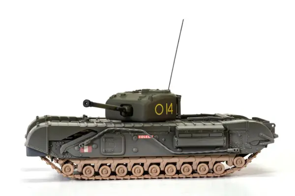 Churchill Mk.IV Tank "'To Catch a Tiger' 'Toledo' C Squadron 14 Troop 21st Army Tank Brigade Tunisia" (1943) British Royal Army "Military Legends" Series 1/50 Diecast Model by Corgi #3