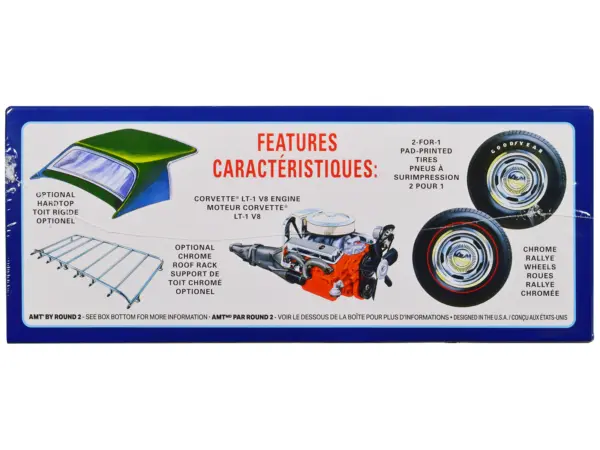 Skill 2 Model Kit 1972 Chevrolet Corvette Roadster 1/25 Scale Model by AMT #3