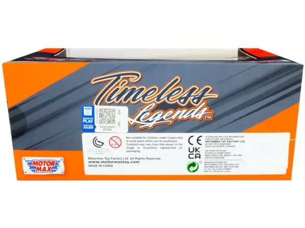 1997 Chevrolet Corvette C5 Coupe White with Red Interior "Timeless Legends" Series 1/24 Diecast Model Car by Motormax #2