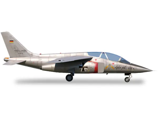 Dassault Alpha Jet Aircraft "01 Prototype" Registration AT24 "Military" Series 1/72 Diecast Model Airplane by Herpa #1