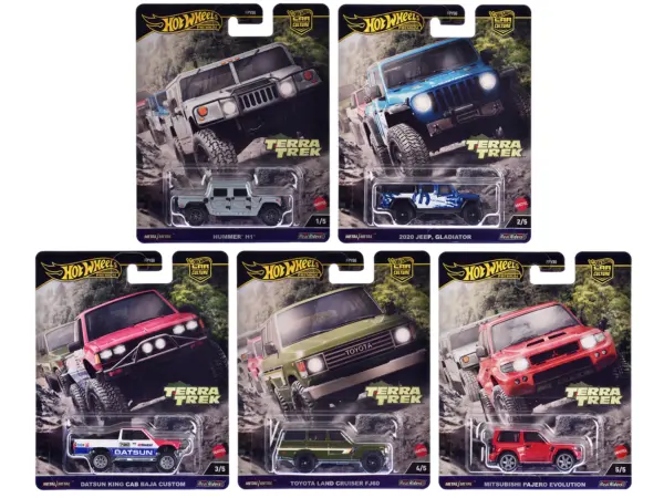 "Terra Trek" 5 piece Set "Car Culture" 2024 Series C Diecast Model Cars by Hot Wheels #1
