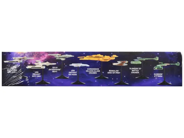 Skill 2 Model Kit Allies and Adversaries Space Ship Set "Star Trek" Franchise 1/2500 Scale Model by AMT #2