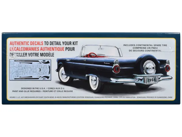 Skill 2 Model Kit 1956 Ford Thunderbird 1/25 Scale Model by AMT #3