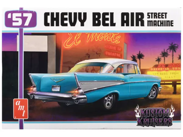 Skill 2 Model Kit 1957 Chevrolet Bel Air Street Machine "Kustom Kruisers" 1/25 Scale Model by AMT #1