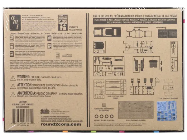 Skill 2 Model Kit 1970 Chevrolet Monte Carlo Lowrider "Kustom Kruisers" 1/25 Scale Model by AMT #4