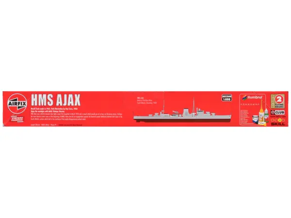 Level 3 Model Kit HMS Ajax Light Cruiser 1/600 Plastic Model Kit by Airfix #2