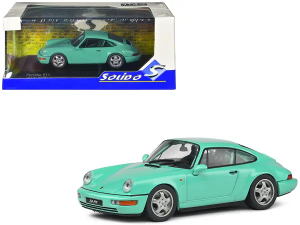 Porsche 911 (964) RS Clubsport Mint Green 1/43 Diecast Model Car by Solido #1