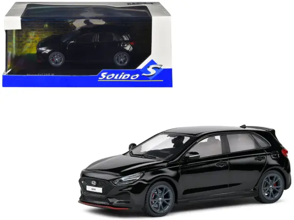 Hyundai i30 N Phantom Black 1/43 Diecast Model Car by Solido #1