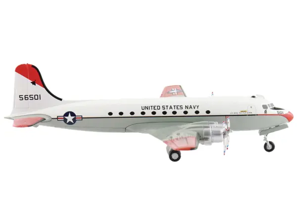 Douglas C-54Q Skymaster Transport Aircraft "US Navy Test Pilot School" (1973) United States Navy "Airliner Series" 1/200 Diecast Model by Hobby Master #2