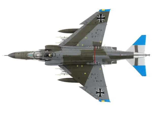 McDonnell Douglas F-4F Phantom II Fighter-Bomber Aircraft "Jagdgeschwader 74 (JG 74) Molders" (1982) German Luftwaffe "Air Power Series" 1/72 Diecast Model by Hobby Master #5