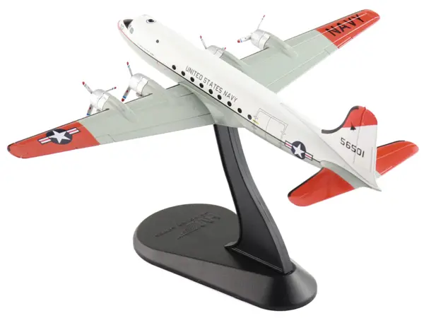 Douglas C-54Q Skymaster Transport Aircraft "US Navy Test Pilot School" (1973) United States Navy "Airliner Series" 1/200 Diecast Model by Hobby Master #5