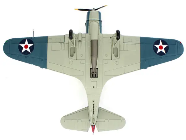Douglas TBD-1 Devastator Bomber Aircraft "Lt. Cdr. James Brett VT-2 USS Lexington" (1942) United States Navy "SkyMax Models" Series 1/72 Diecast Model by Hobby Master #4