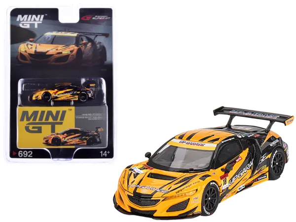Honda NSX GT3 EVO22 #18 Takashi Kobayashi - Syun Koide "Team UpGarage" "Super GT Series" (2023) Limited Edition 1/64 Diecast Model Car by Mini GT #1