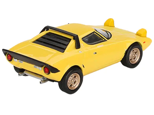 Lancia Stratos HF Stradale Giallo Fly Yellow Limited Edition to 1440 pieces Worldwide 1/64 Diecast Model Car by Mini GT #3