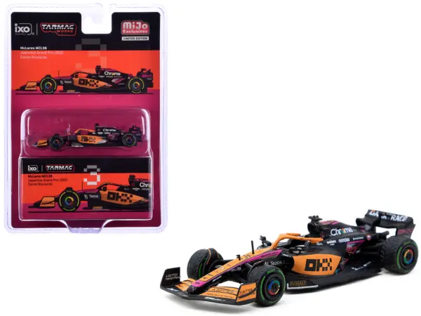 McLaren MCL36 #3 Daniel Ricciardo Formula One F1 "Japanese GP" (2022) "Global64" Series 1/64 Diecast Model Car by Tarmac Works #1