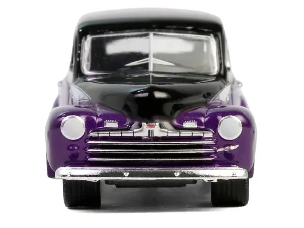 1946 Ford Fordor Super Deluxe Dark Purple Metallic and Black "California Lowriders" Series 6 1/64 Diecast Model Car by Greenlight #3