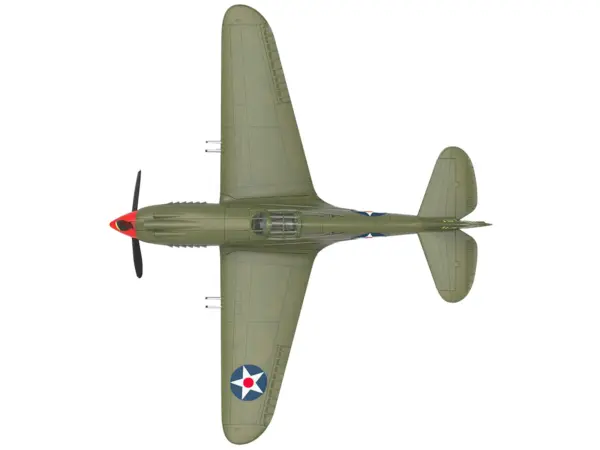 Curtiss P-40B Warhawk Aircraft "Hawaii" (1945) United States Army Air Forces "Planes of World War II" Series 1/72 Diecast Model Airplane by Luppa #3